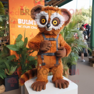 Rust Lemur mascotte kostuum...