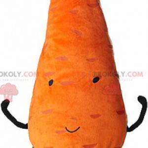 Kæmpe orange gulerodsmaskot. Vegetabilsk maskot - Redbrokoly.com