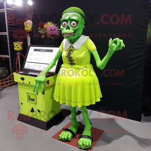 Lime Green Graveyard maskot...