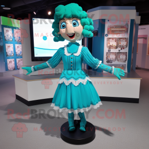 Cyan Irish Dancer maskot...