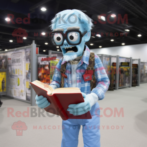 Sky Blue Zombie mascotte...