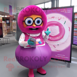 Magenta Donut mascotte...