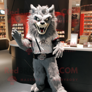 Silver Weerwolf mascotte...