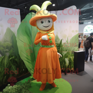 Orange Beanstalk maskot...