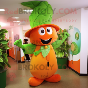 Orange Beanstalk maskot...