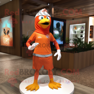 Orange Dove maskot kostume...