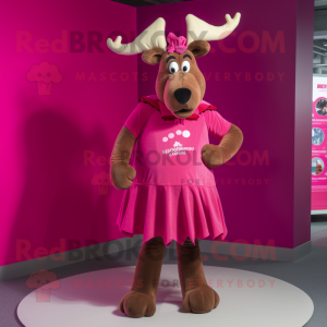 Magenta Moose mascotte...