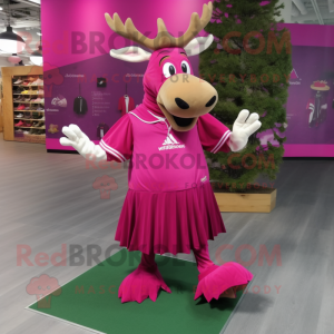 Magenta Moose mascotte...