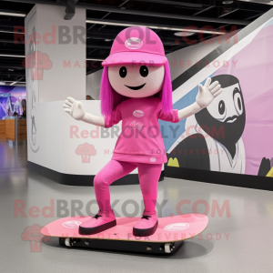 Pink Skateboard mascotte...