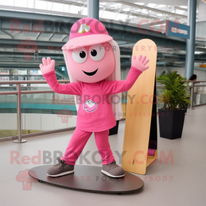 Pink Skateboard maskot...