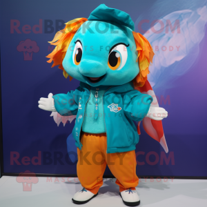 Teal Goldfish mascotte...