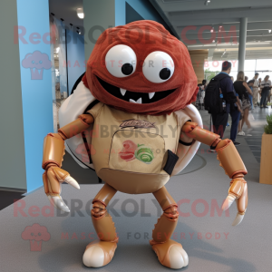 Brown Crab Cakes maskot...