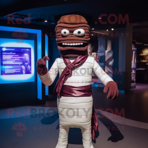 Rödbrun Mummy maskot kostym...