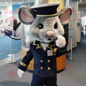 Navy Mouse maskot drakt...