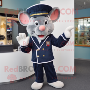 Navy Mouse mascotte kostuum...