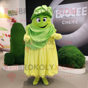 Lime Green Cabbage mascotte...