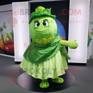 Lime Green Cabbage mascotte...