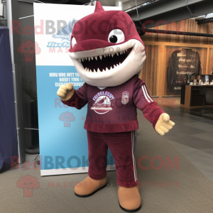 Maroon Shark mascotte...