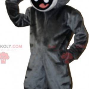 Mascotte reusachtige zwarte panter glimlachen - Redbrokoly.com