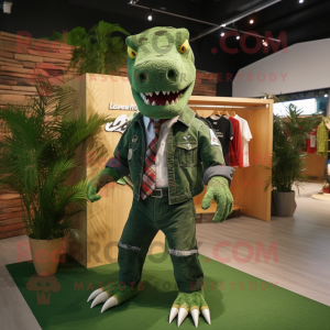 Forest Green T Rex maskot...