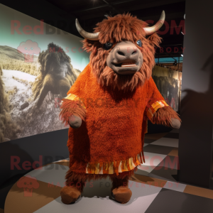 Rust Bison mascotte kostuum...