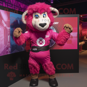 Magenta Ram mascotte...