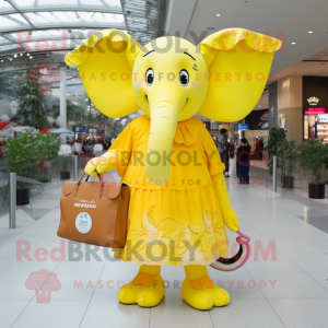 Citrongul elefant maskot...