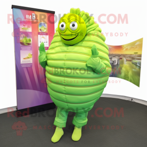 Limegrön Trilobite maskot...