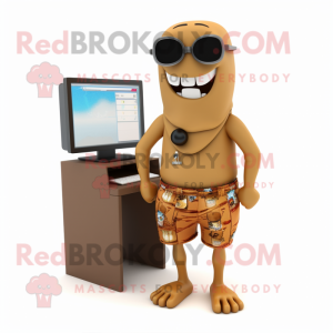 Bruin computermascotte...