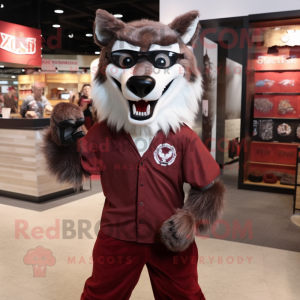 Maroon Wolf mascotte...