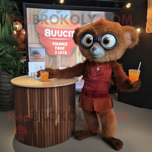 Rust Lemur mascotte kostuum...