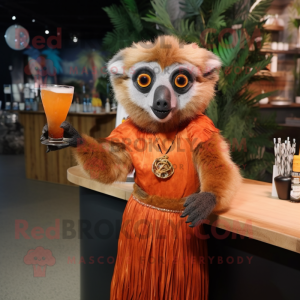 Rust Lemur mascotte kostuum...