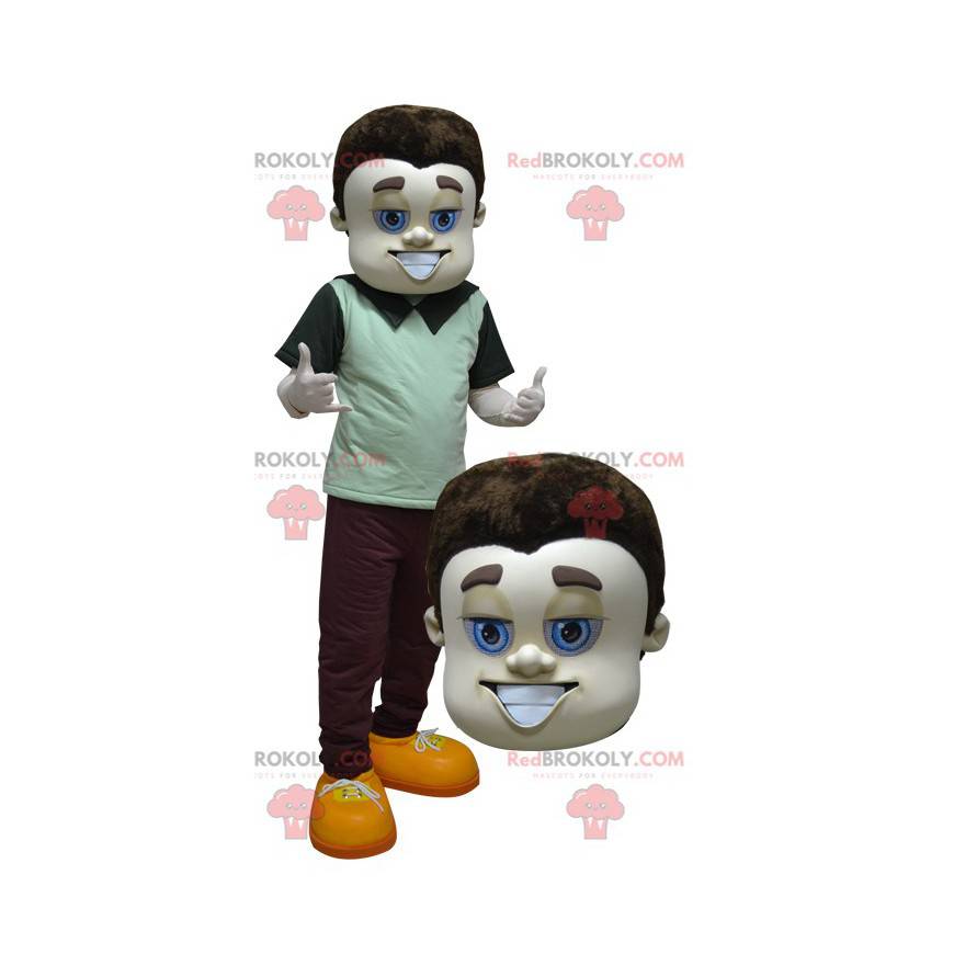 Mascot well dressed brown man with blue eyes - Redbrokoly.com Mascot well dressed brown man with blue eyes - Redbrokoly.com