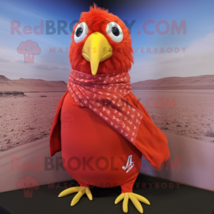 Red Quail maskot drakt...