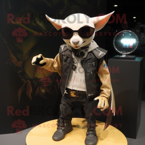 Tan Fruit Bat maskot kostym...
