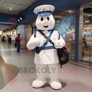 White Navy Soldier mascotte...