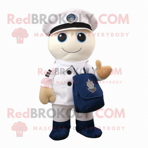 White Navy Soldier maskot...