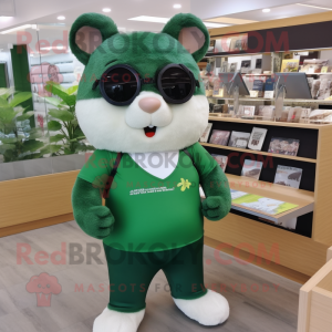 Forest Green Hamster maskot...
