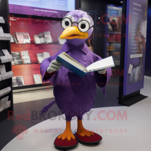 Purple Gull maskot kostyme...
