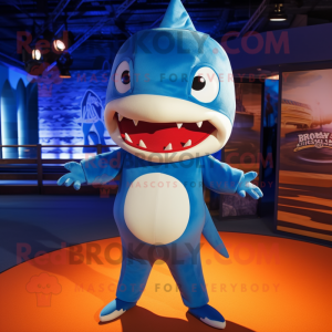 Blue Shark maskot drakt...