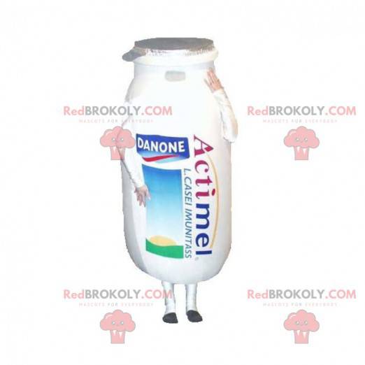 Actimel Danone mascotte della bottiglia della bevanda del latte