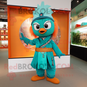 Turkis mandarin maskot...