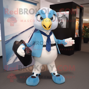 Sky Blue Falcon maskot...