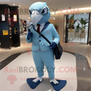 Sky Blue Falcon maskot...