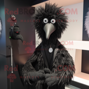 Black Emu mascotte kostuum...