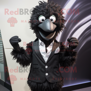 Czarny kostium maskotki Emu...