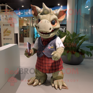  Triceratops maskot kostume...