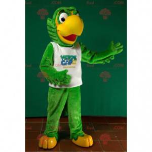 Big green and yellow parrot mascot - Redbrokoly.com