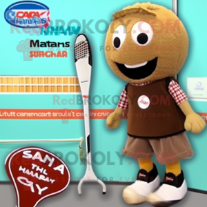 Tan Squash maskot kostume...