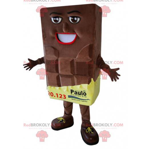 Mascotte gigante della barretta di cioccolato - Redbrokoly.com
